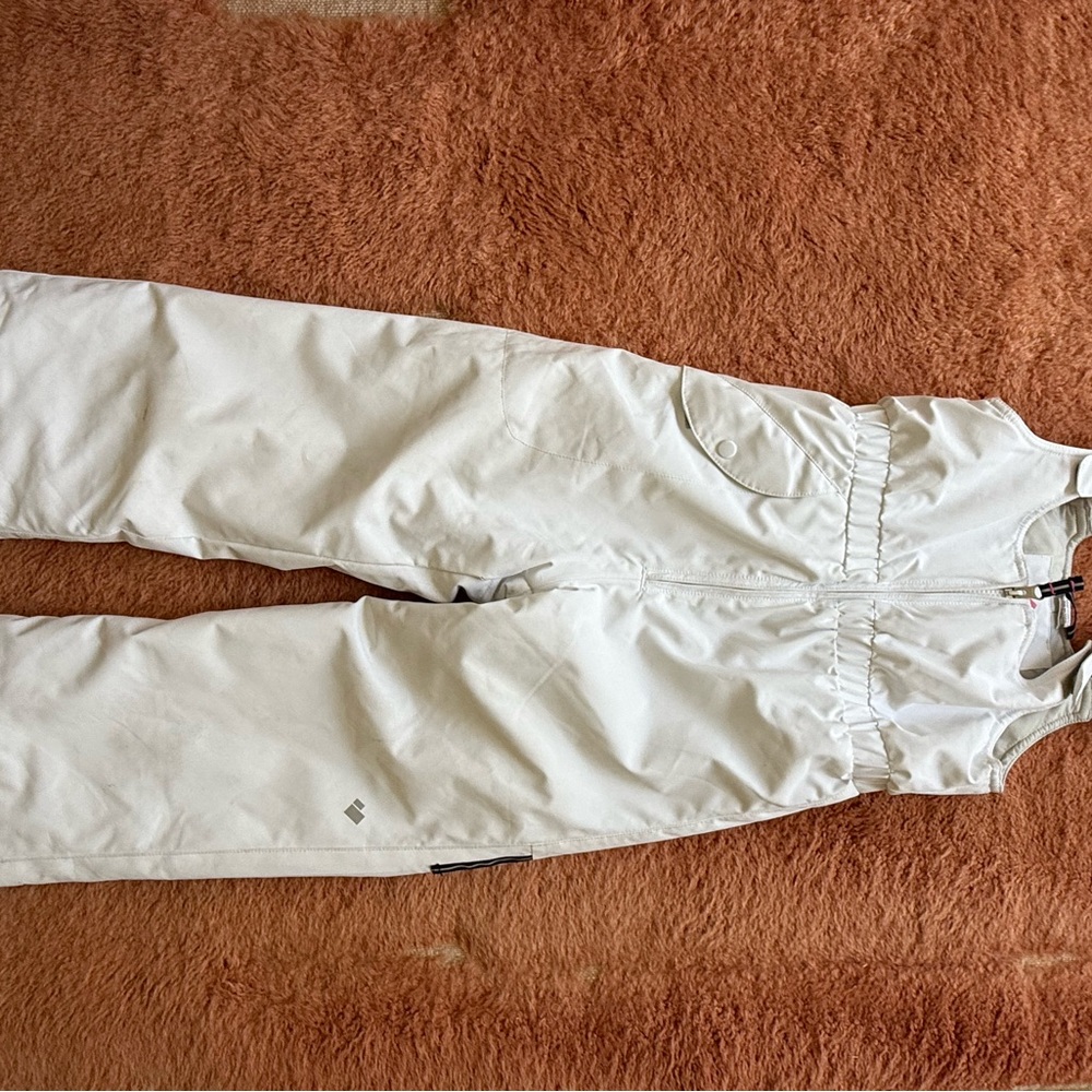 Obermeyer Girls White Snow Bibs